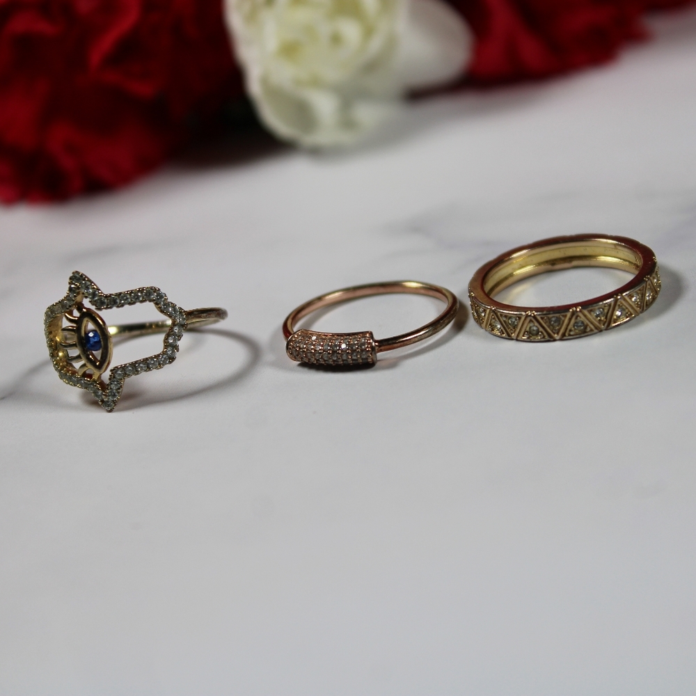 (3) Super Adorable Stackable Rings - Picture 8 of 12